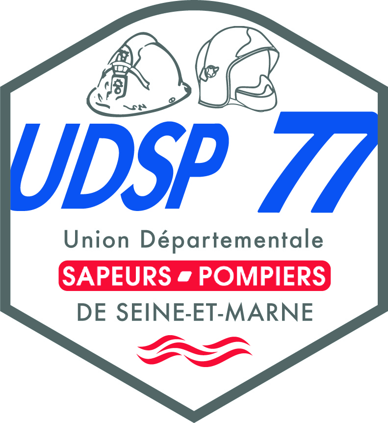 Logo de l'Union départemental des sapeurs-pompiers de Seine-et-Marne réalisé par Louise Bousser